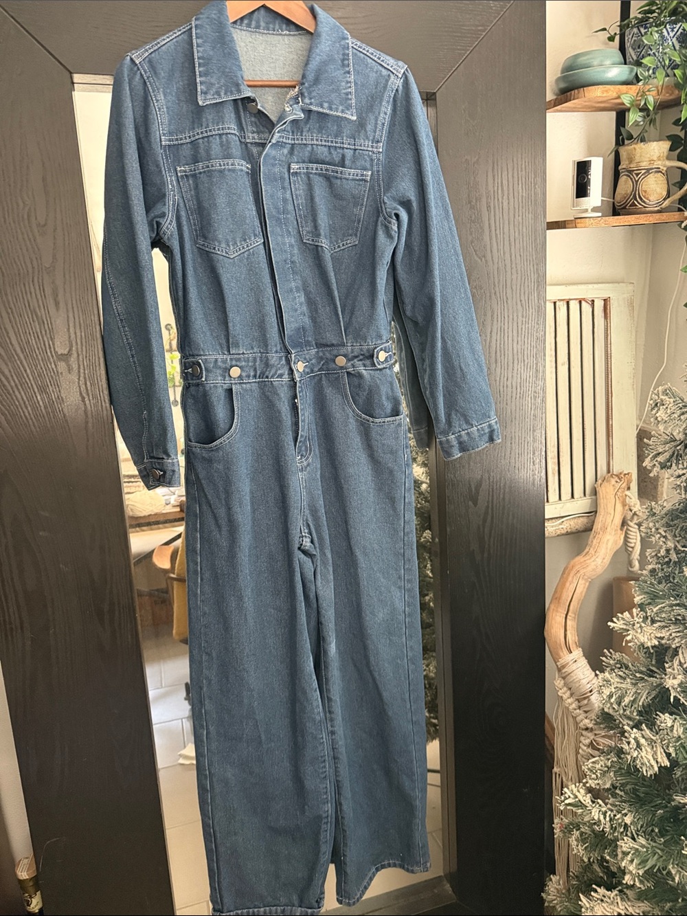 Classic Denim Straightleg Jumpsuit